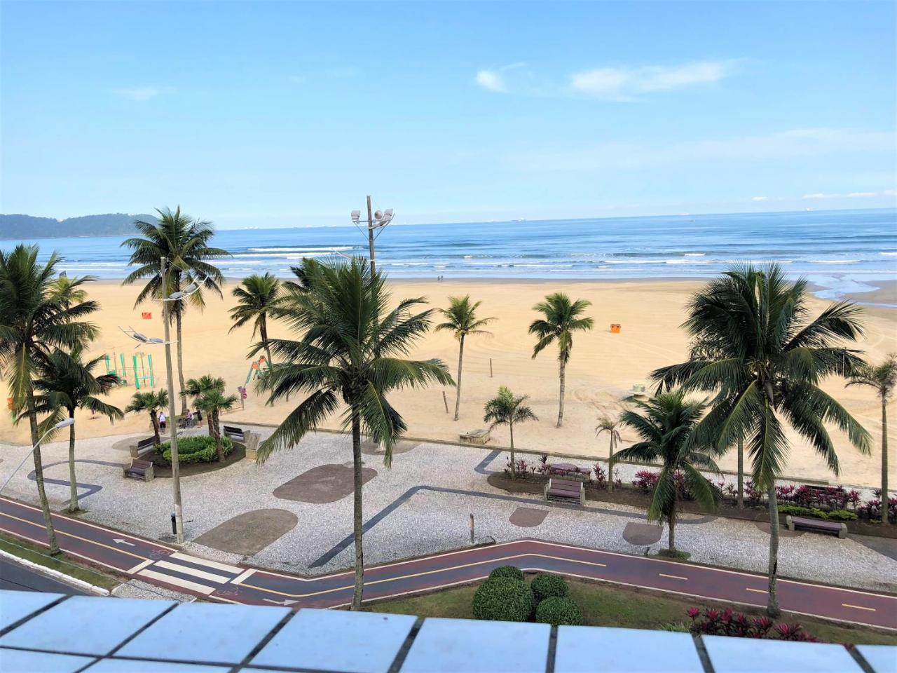 Apto Frente Ao Mar Com Vista Maravilhosa Apartamento Praia Grande  Exterior foto